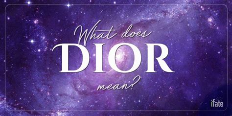 dior her meaning|christian dior meaning.